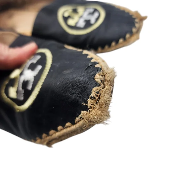 Tory Burch Women's Black Top Leather‎ Espadrille Size 8 (FLAWED) - Picture 4 of 7